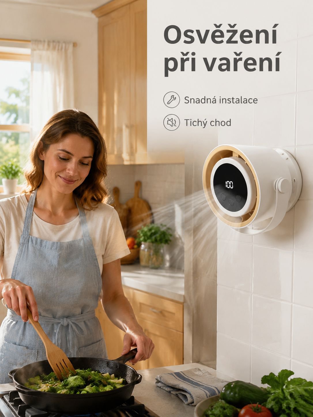 Nástěnný cirkulační ventilátor