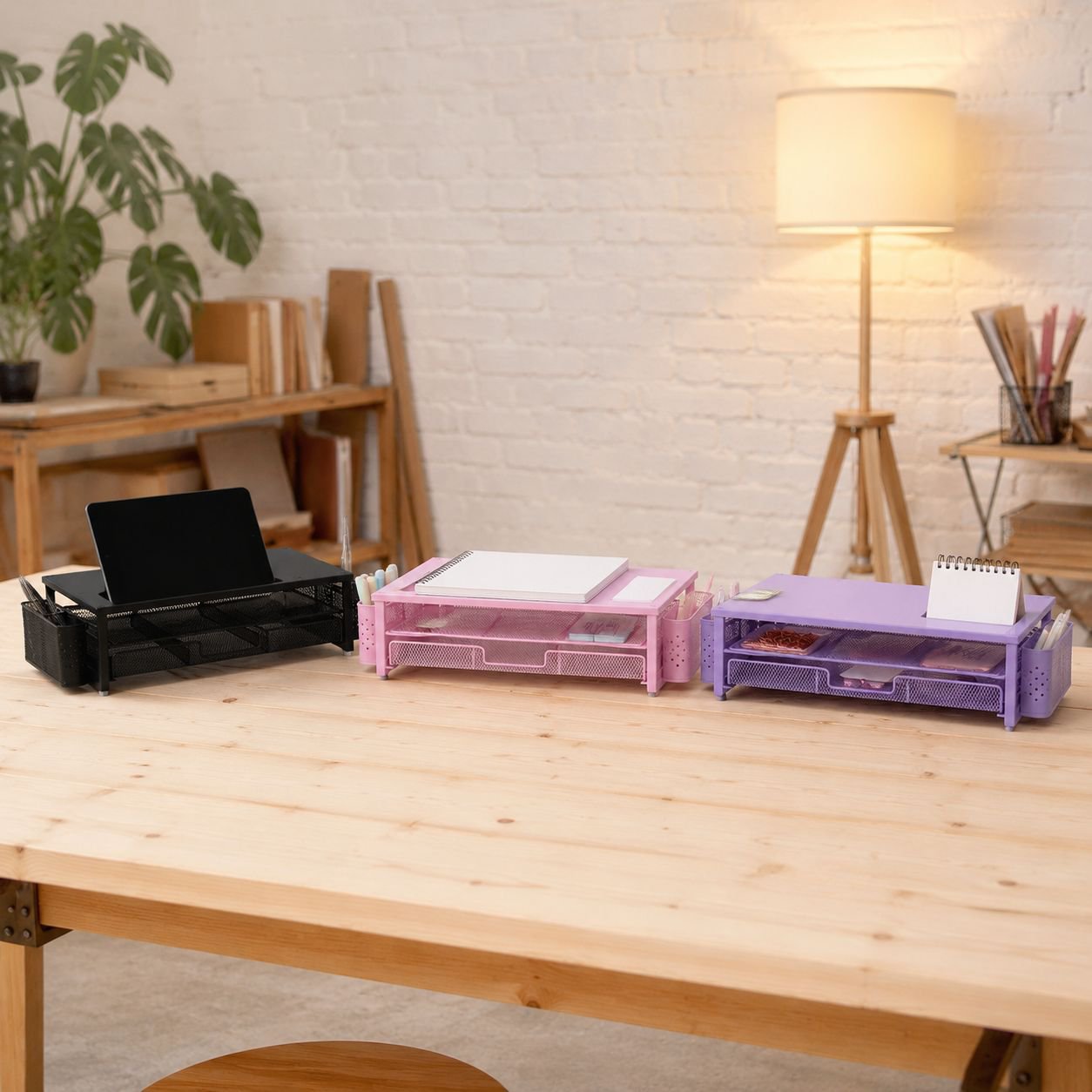 Two-Tier Desk Organiser with Drawer