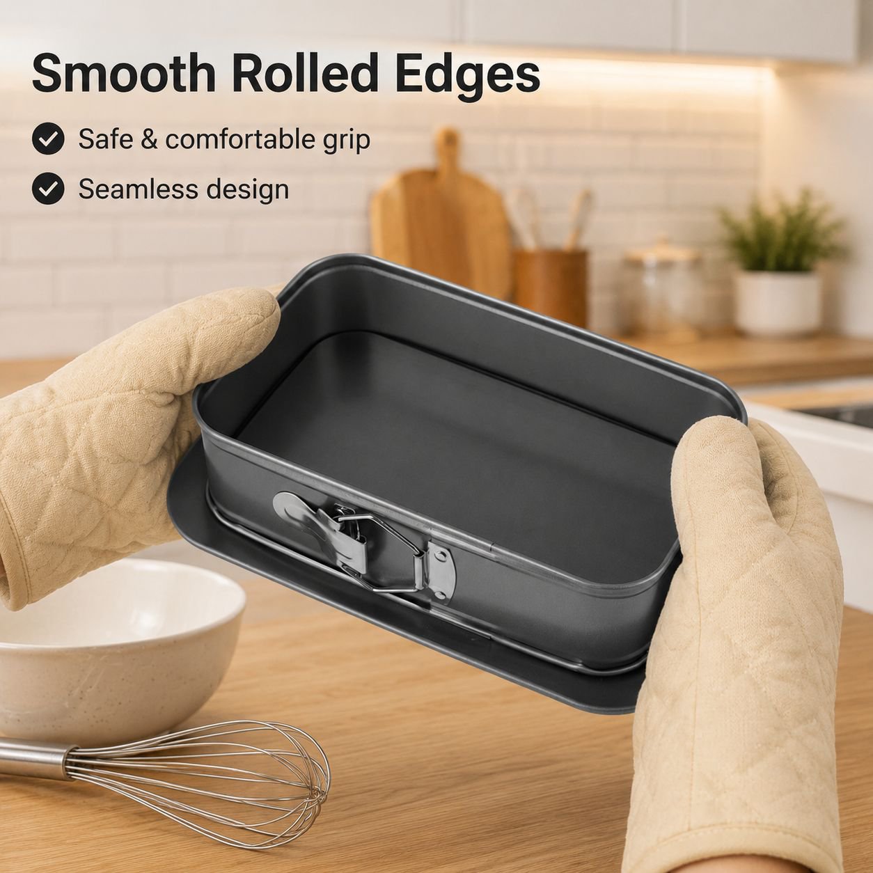 Carbon Steel Springform Baking Pan with Removable Bottom