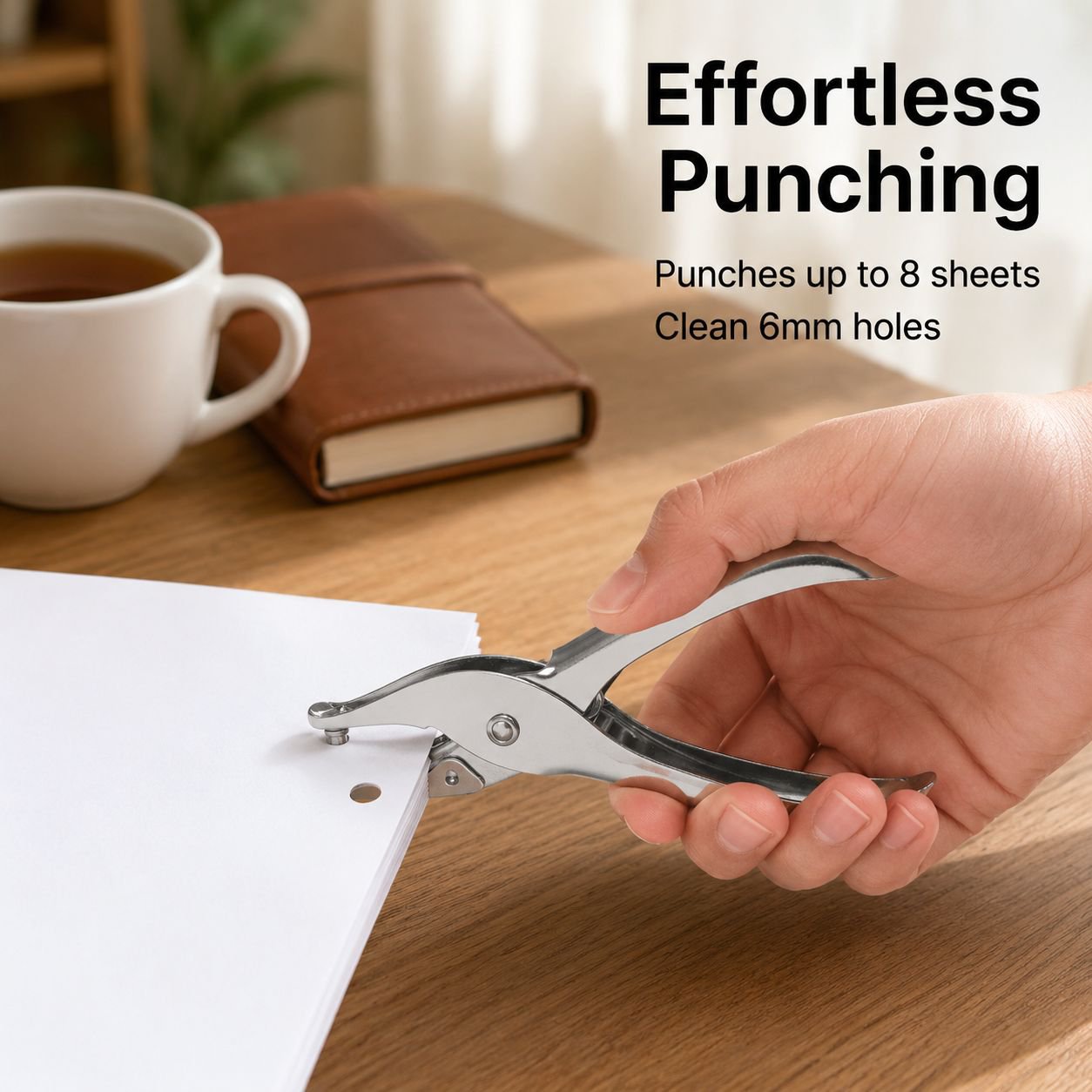 Handheld Multi-Purpose Hole Punch Pliers (6mm/3mm), Boxed, Factory Direct