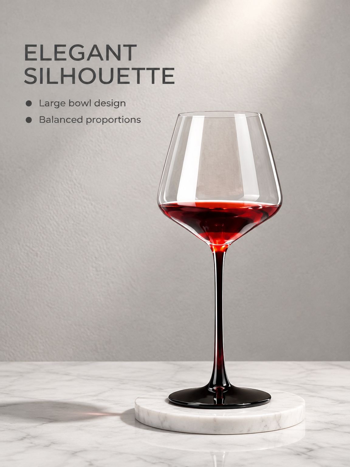 Large-bowl Burgundy red wine glass for home dining
