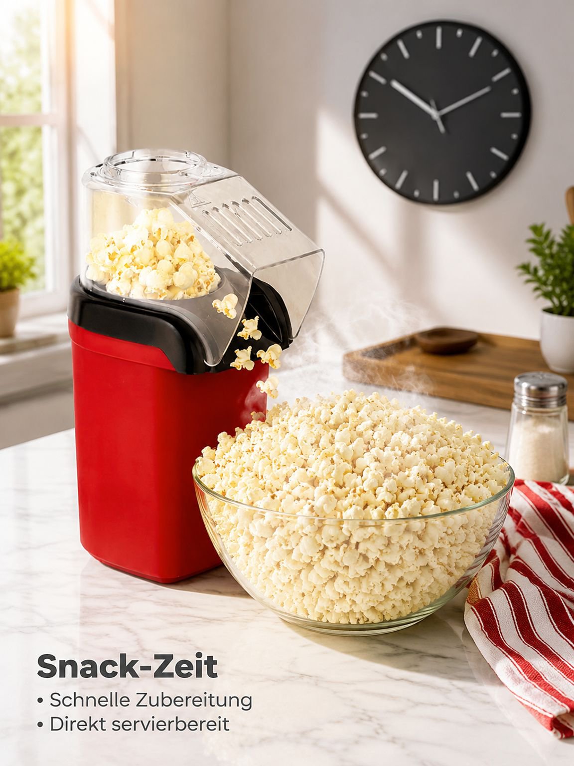 Ölfreie Heißluft-Popcornmaschine