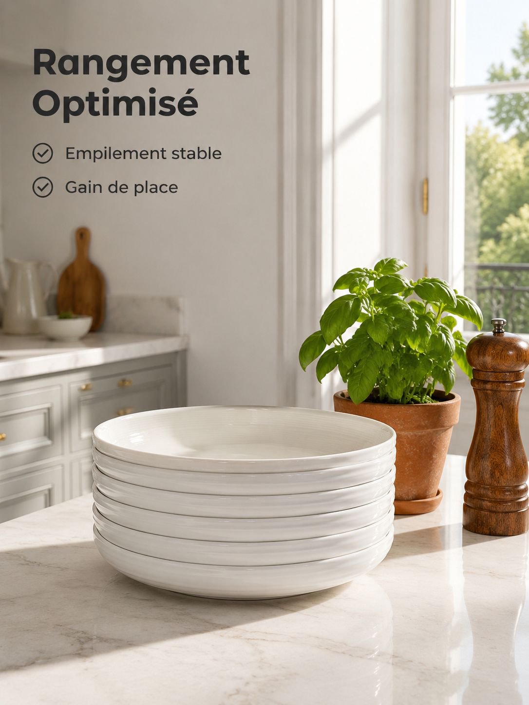 Assiette de dessert raffinée intégrée à une belle décoration de table