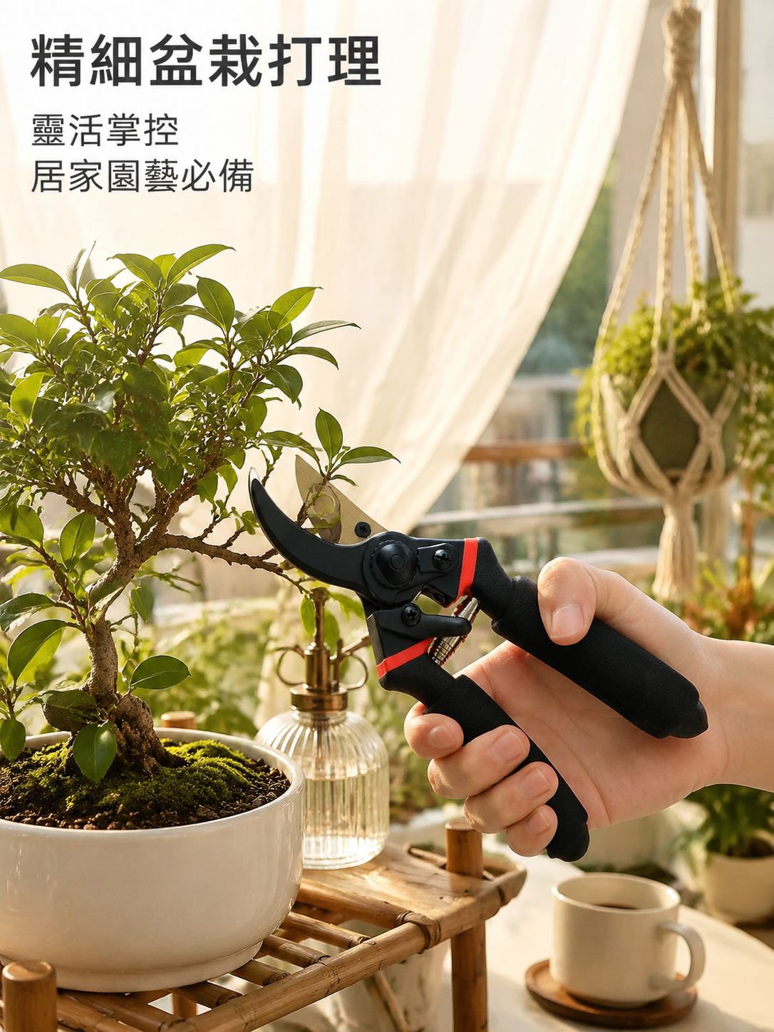 園藝專用強力修枝剪刀，粗枝修剪工具，果樹花卉剪枝剪