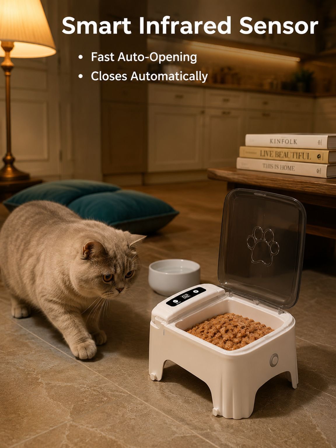Smart pet sensor feeder