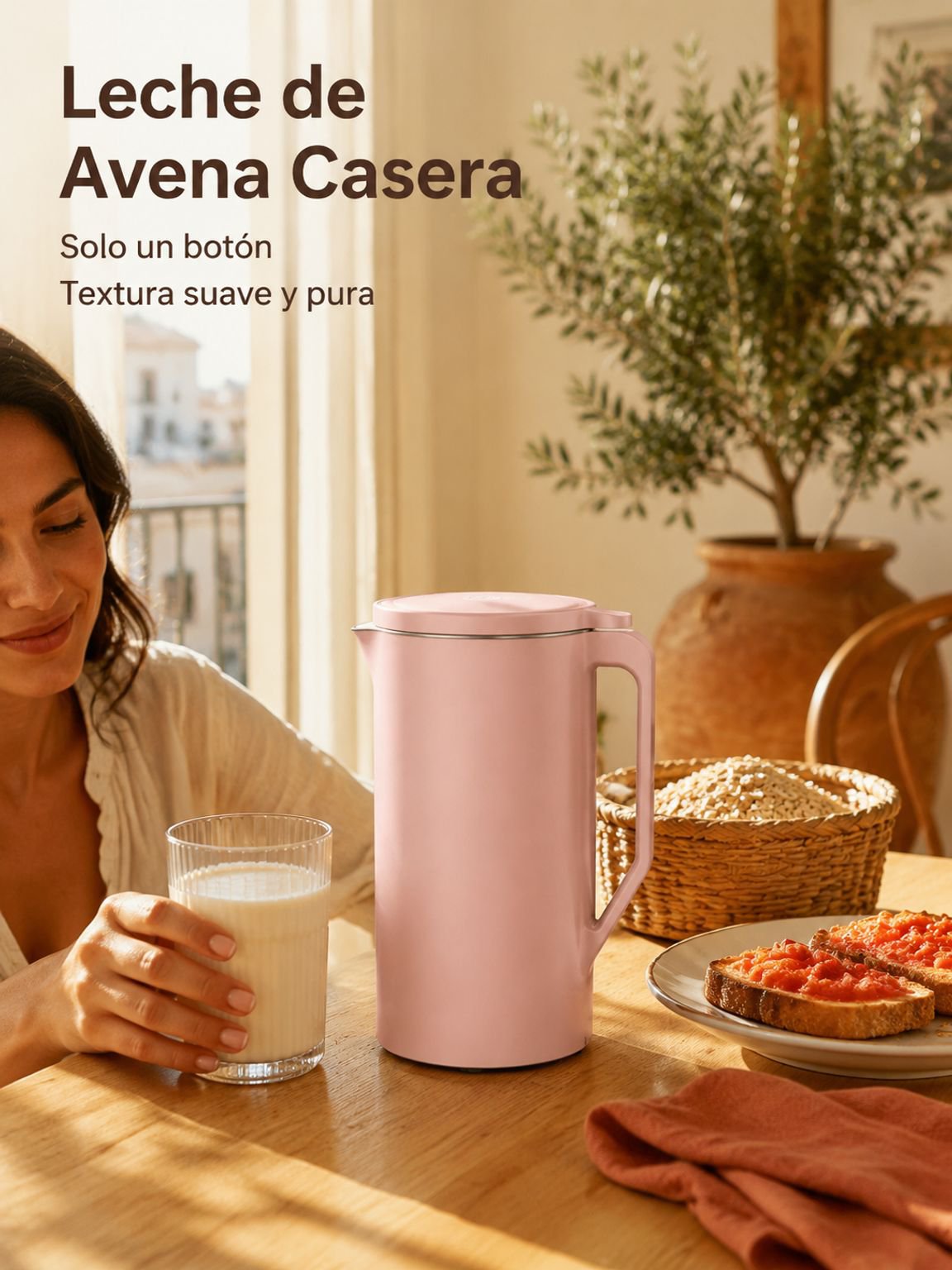 Mini portable filterless soy milk maker