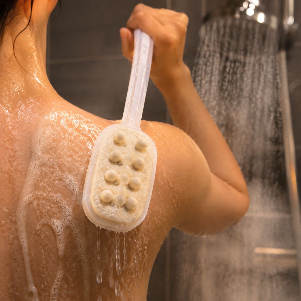 Durable and hygienic silicone shower accessory