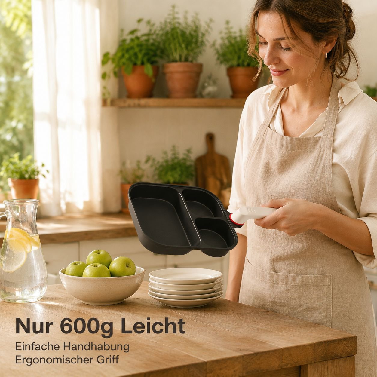 Dreiloch-Bratpfanne für den Hausgebrauch