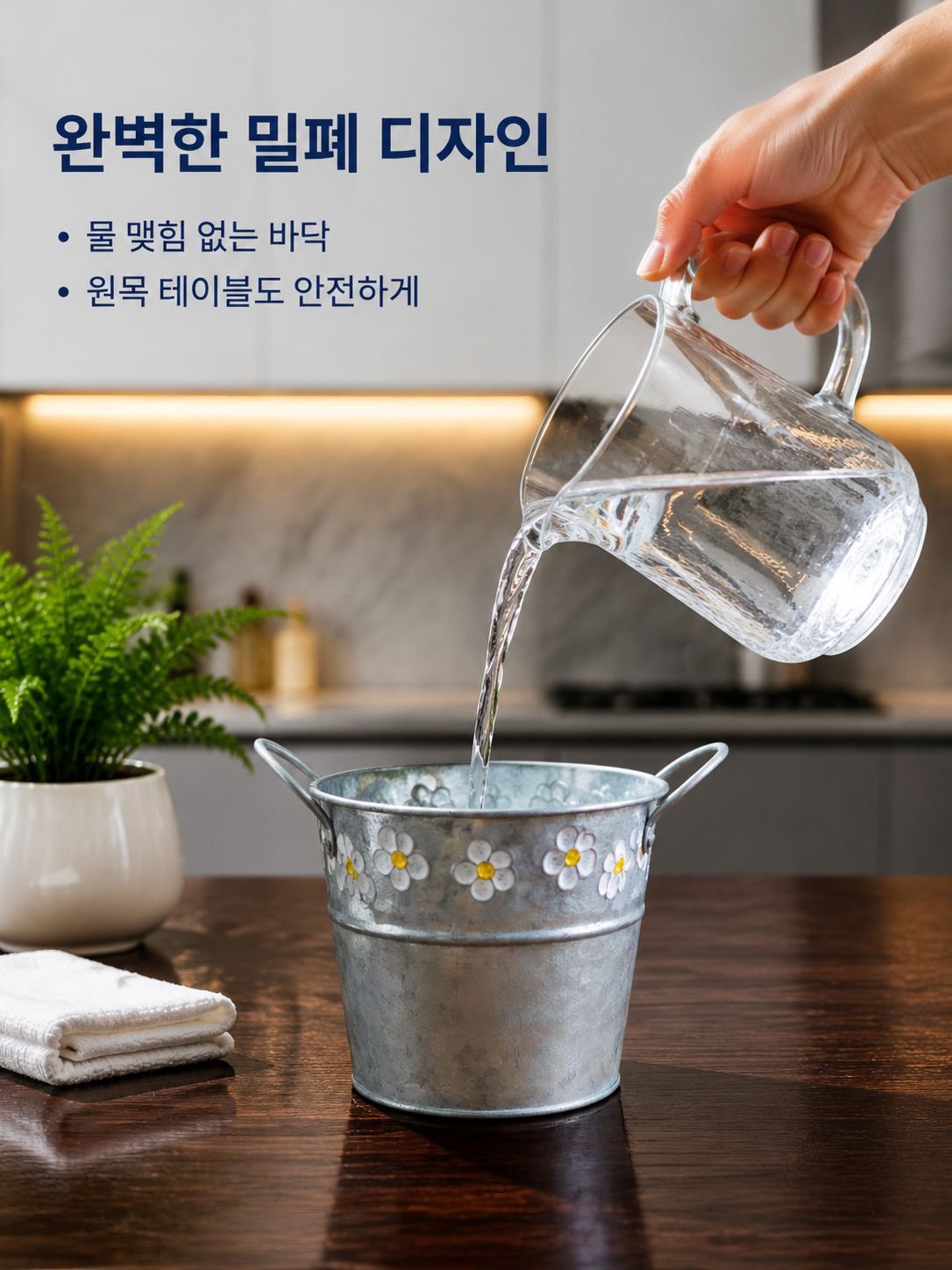 단조 철제 꽃병
