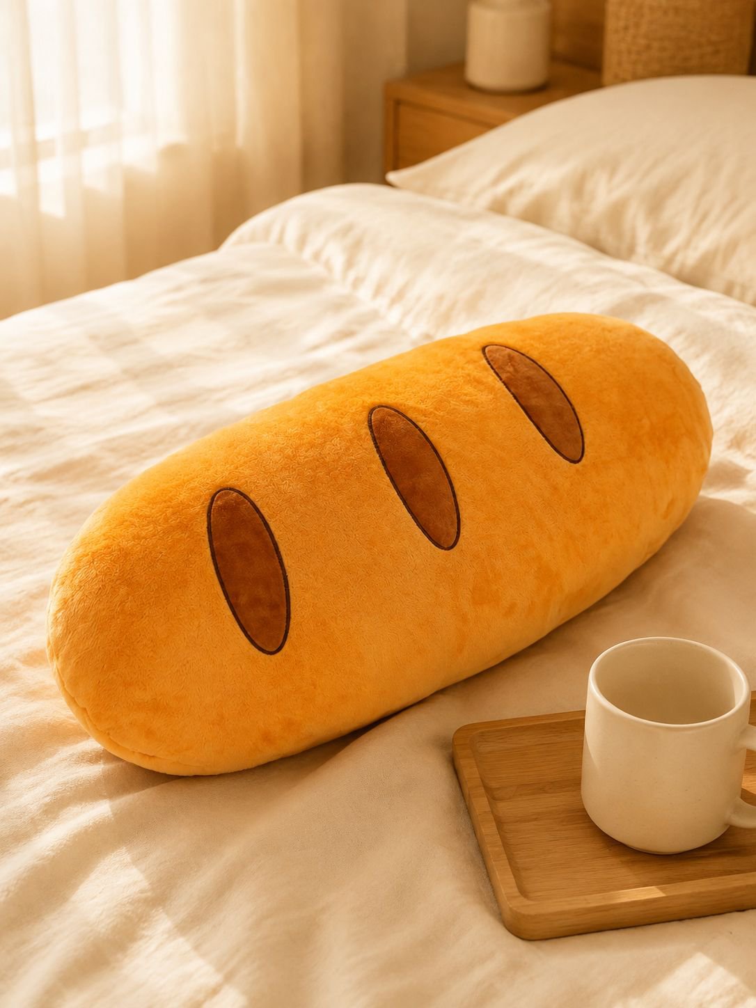 プレゼントにもおすすめのパン型クッション