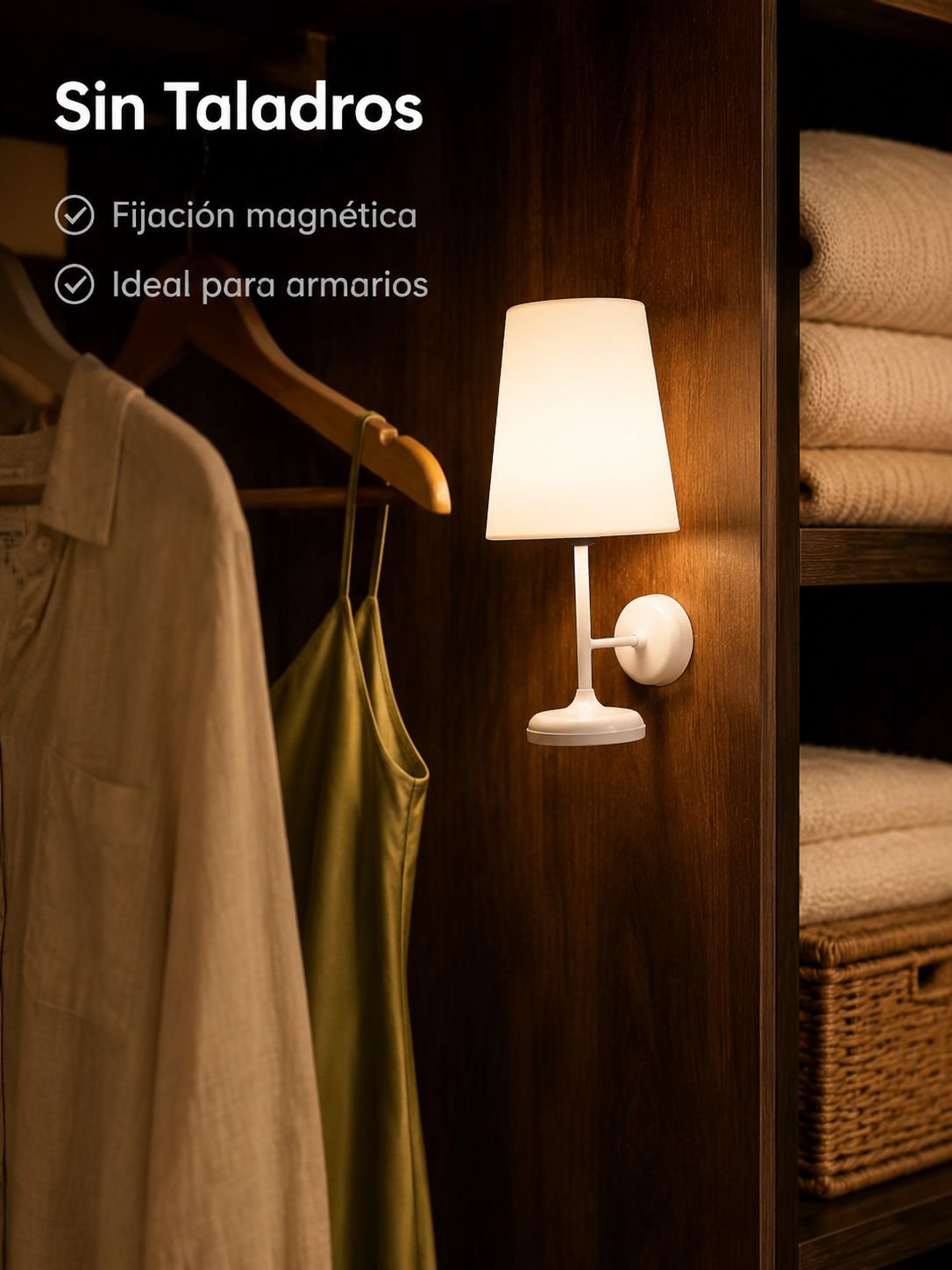 Luz nocturna multifuncional con sensor