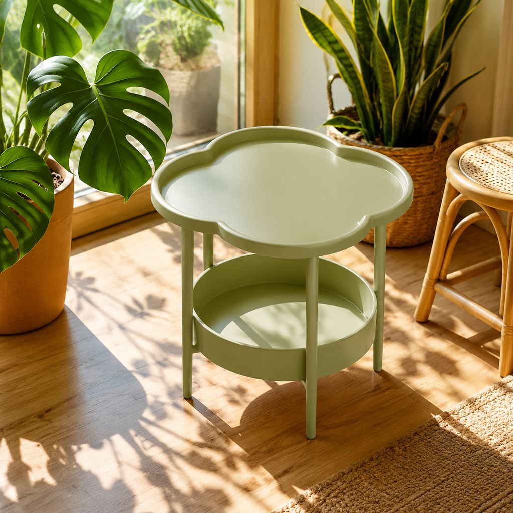 Modern Nordic Cream Side Table