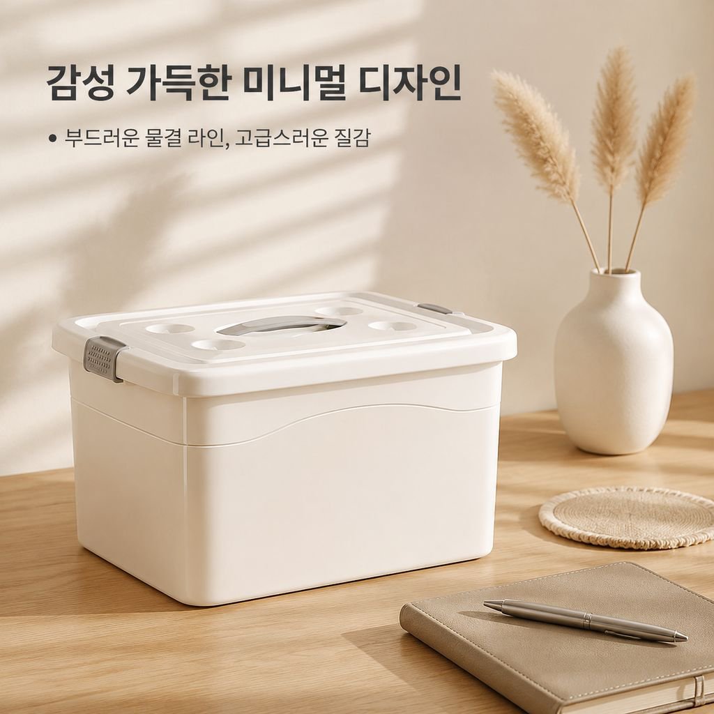 다기능 학생용 플라스틱 수납박스 가정용