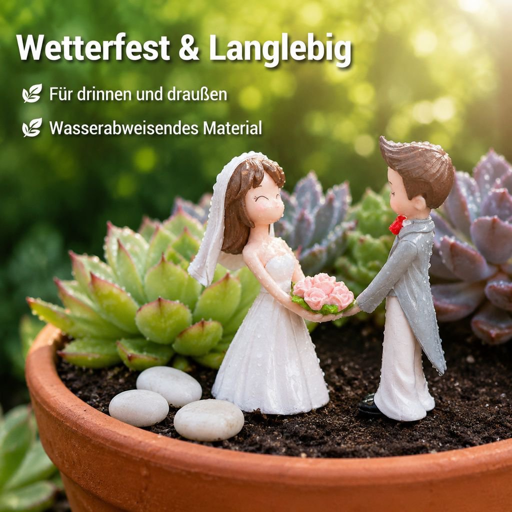 Miniaturfiguren fuer Mikro-Landschaften, Blumenstraeusse und Tortendekoration