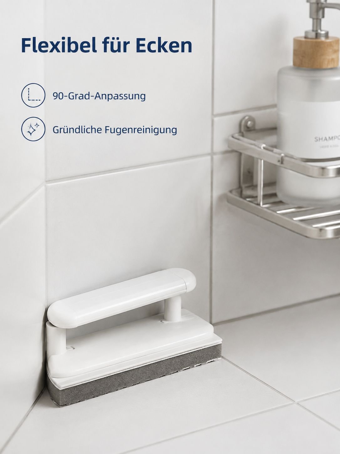 Klappbare Fensterfugenreinigungsbürste