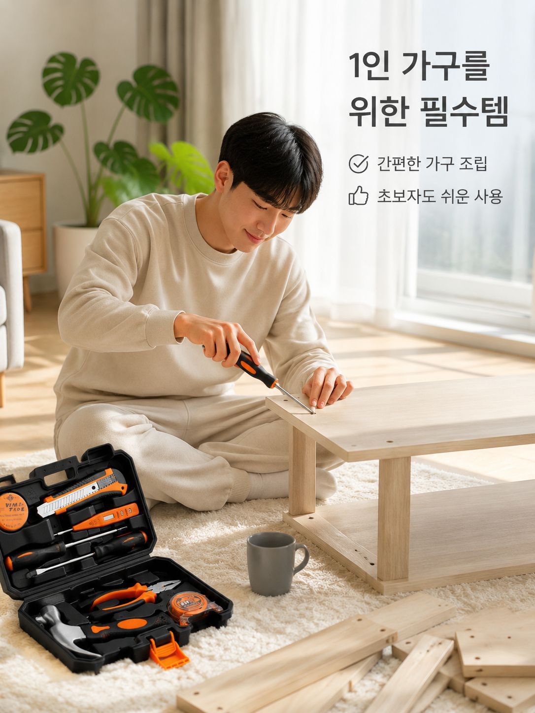 가정용 공구 세트 전체 렌치 드라이버 플라이어 망치 멀티미터 도매