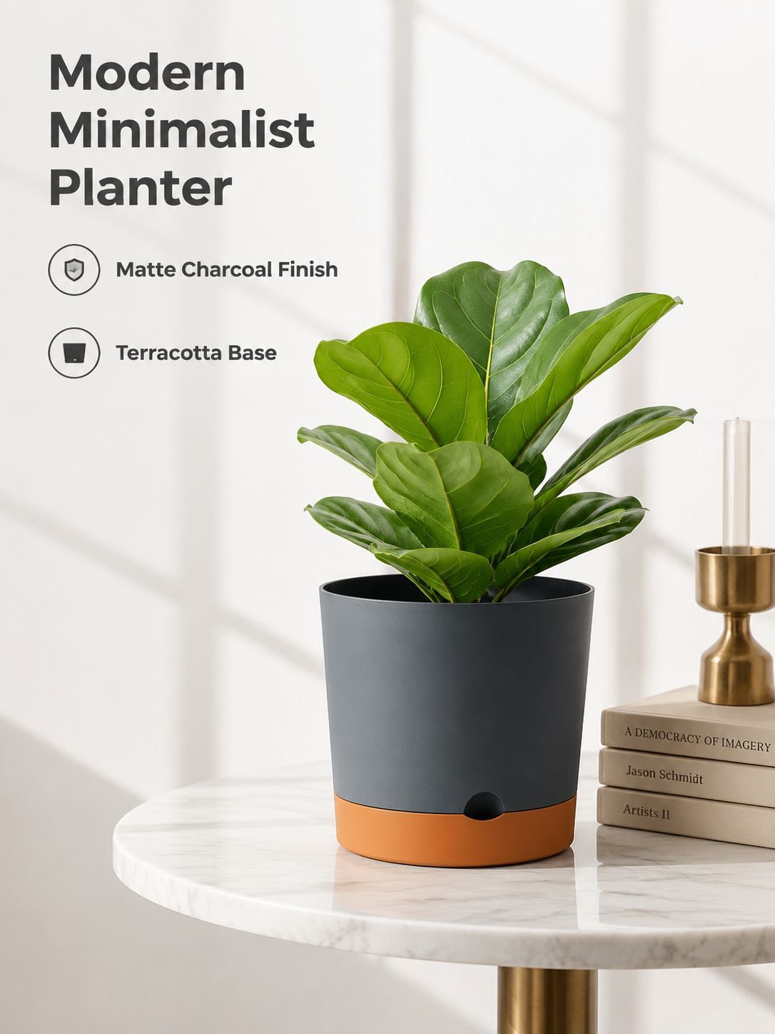 Plastic Self Watering Flowerpot