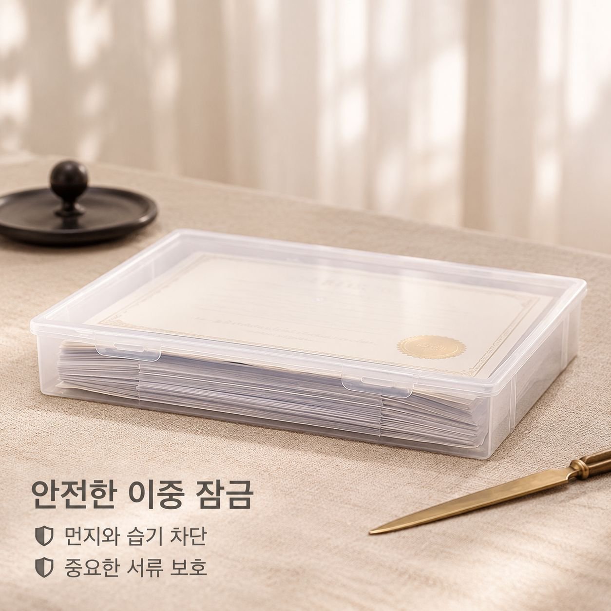다기능 투명 정리함
