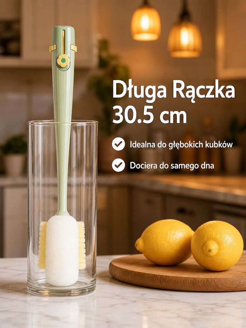 Przenośna szczotka do mycia kubków