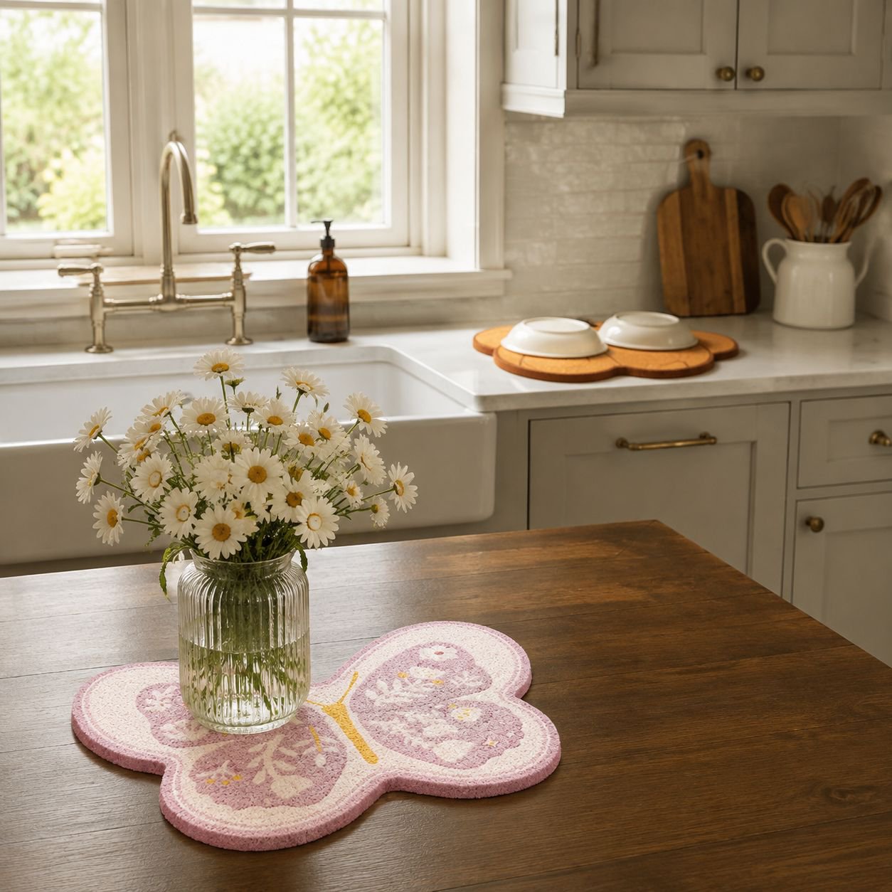 Protective splash-proof pad for kitchen cleaning tasks
