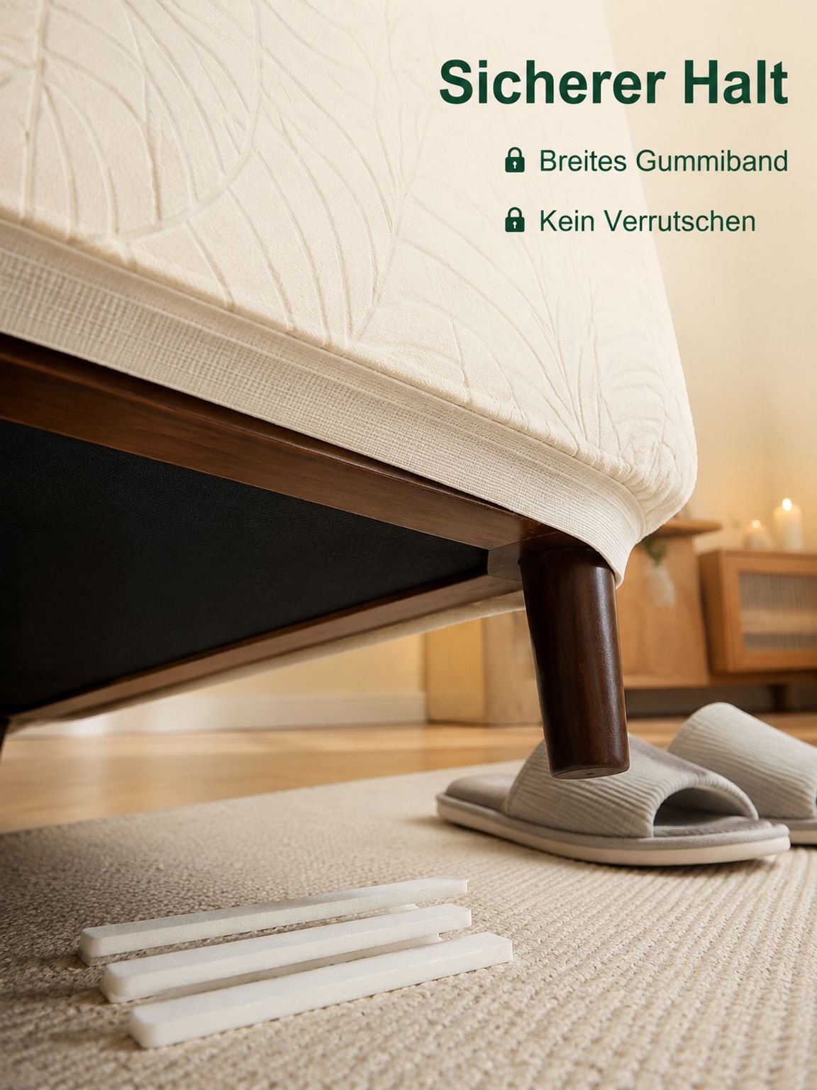 Sofabezug mit Blätter Jacquardmuster für Einzelsofa
