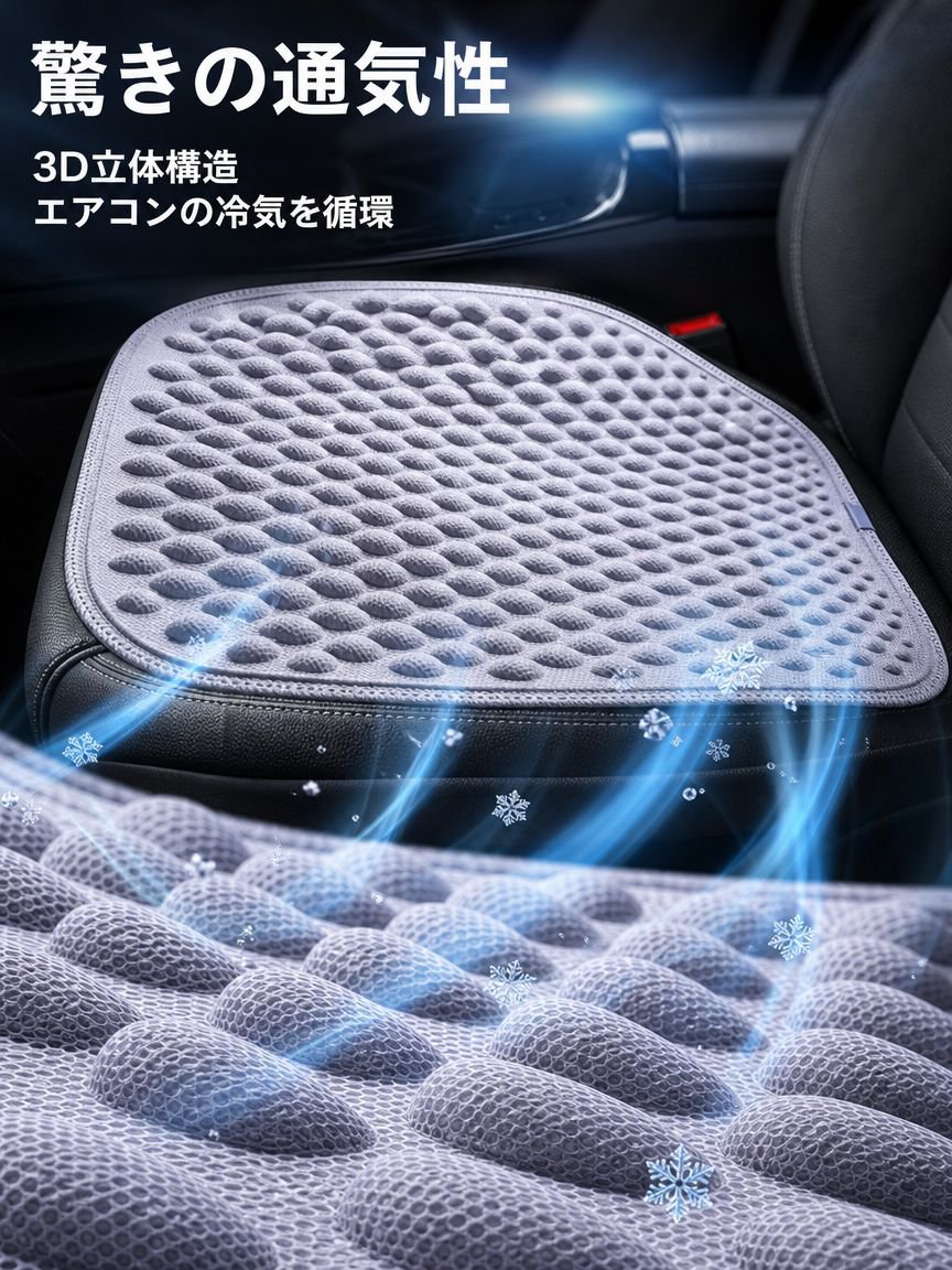 夏用ハニカム冷却カーマット