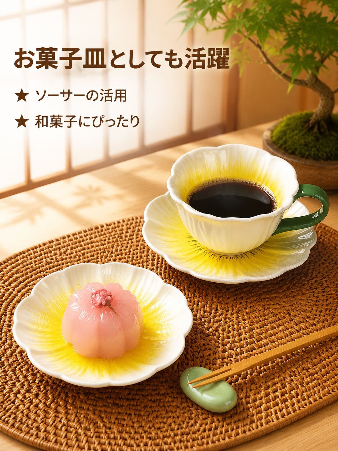 陶器のコーヒーカップ
