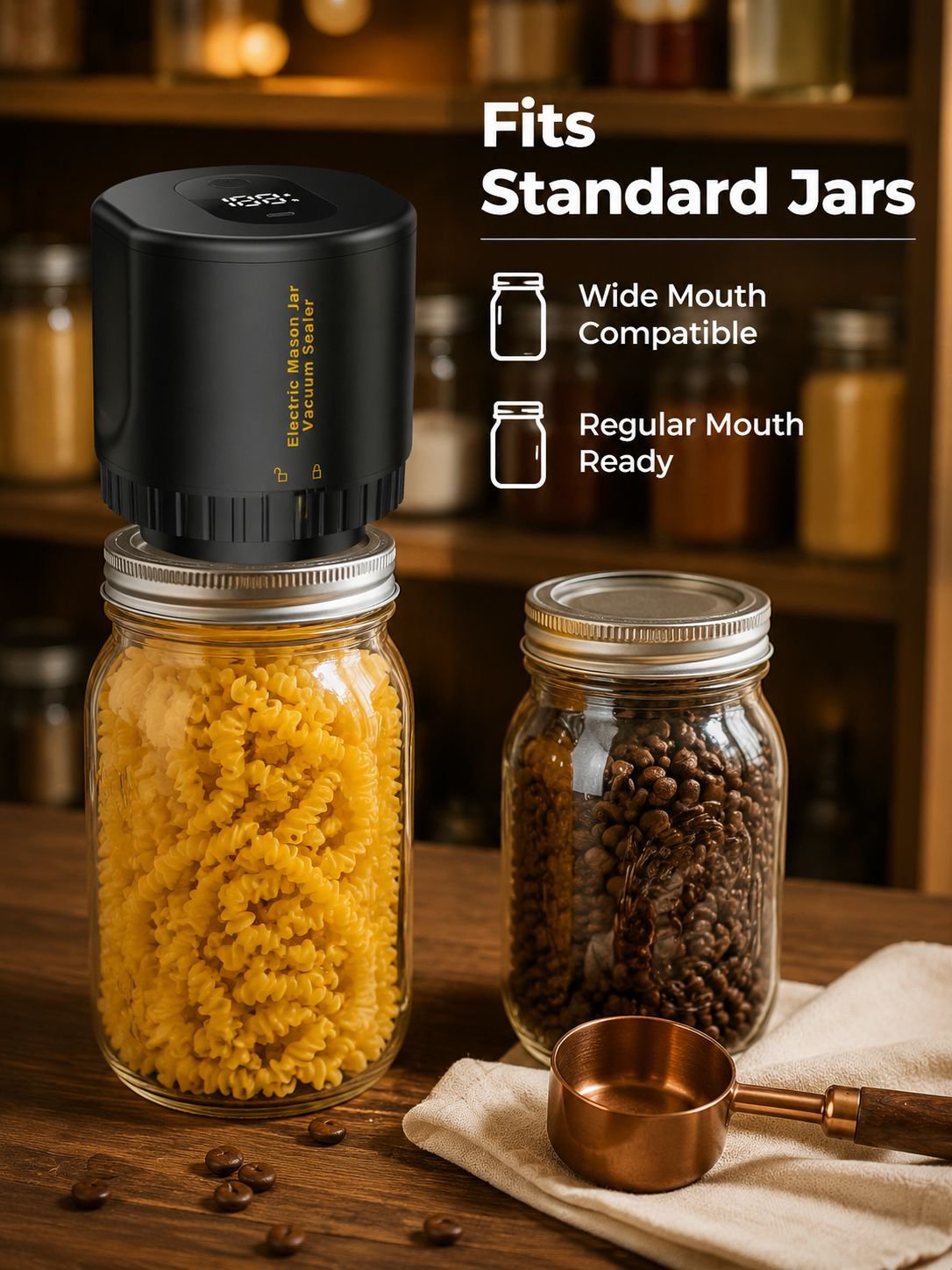 New Mason jar sealing machine, fully automatic small household food preservation machine, vacuum sea