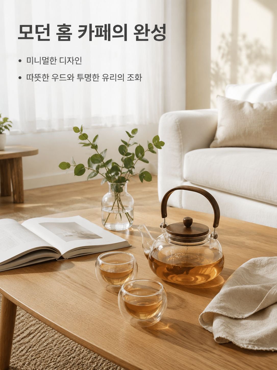 고급 커플 찻잔 세트 전체 이미지