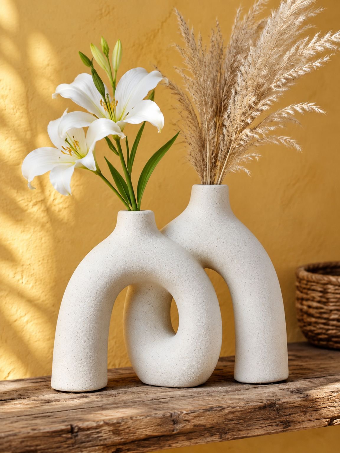 Florero de vidrio creativo para decoración del hogar