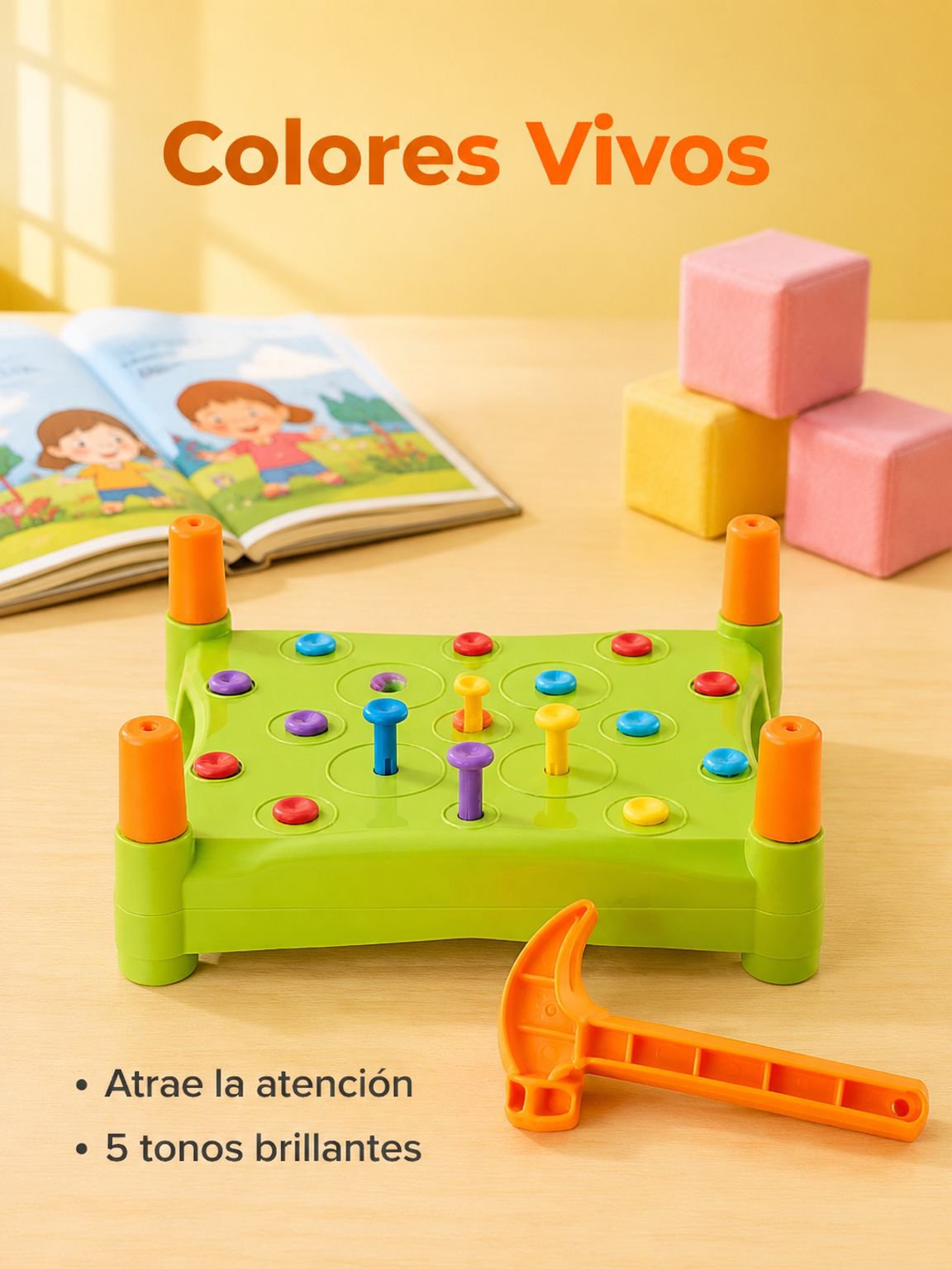 Mesa de Bolas de Colores para el Desarrollo Cognitivo Infantil