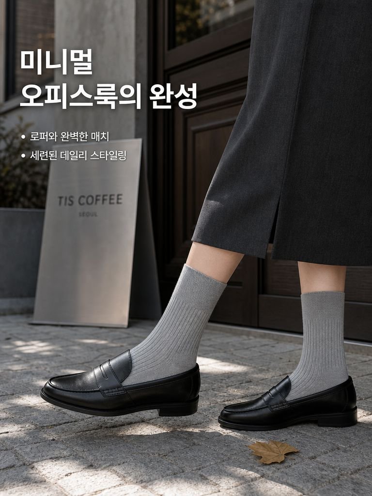 무릎 아래까지 오는 양말