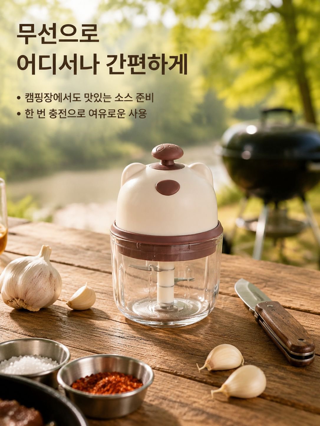 전동 마늘 프레서
