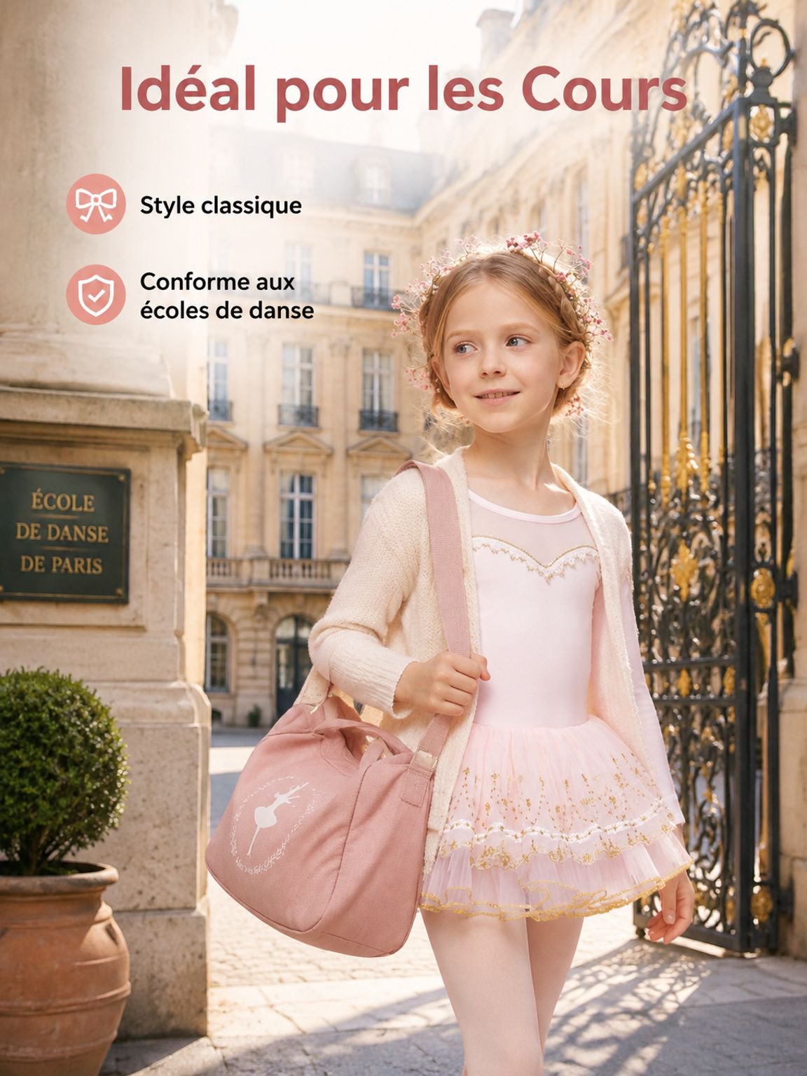 Vêtement de danse classique pour jeune danseuse