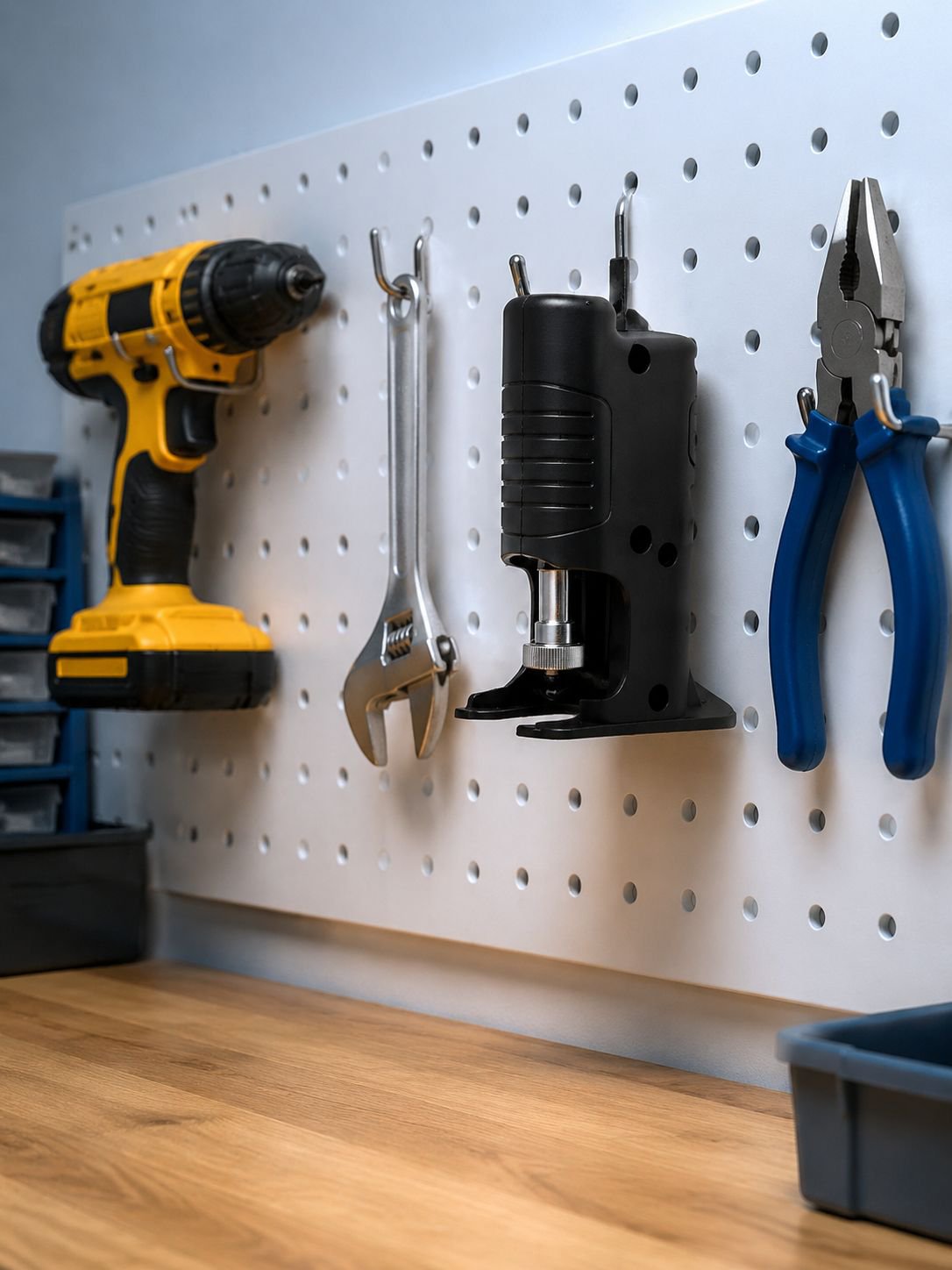 Compact power tool adapter for electric drills