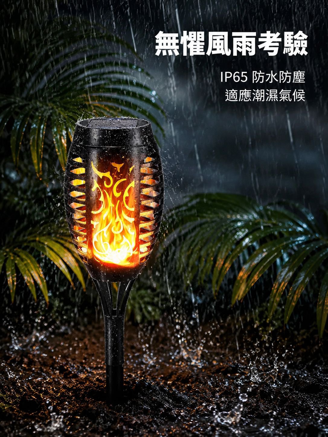 太陽能火焰燈