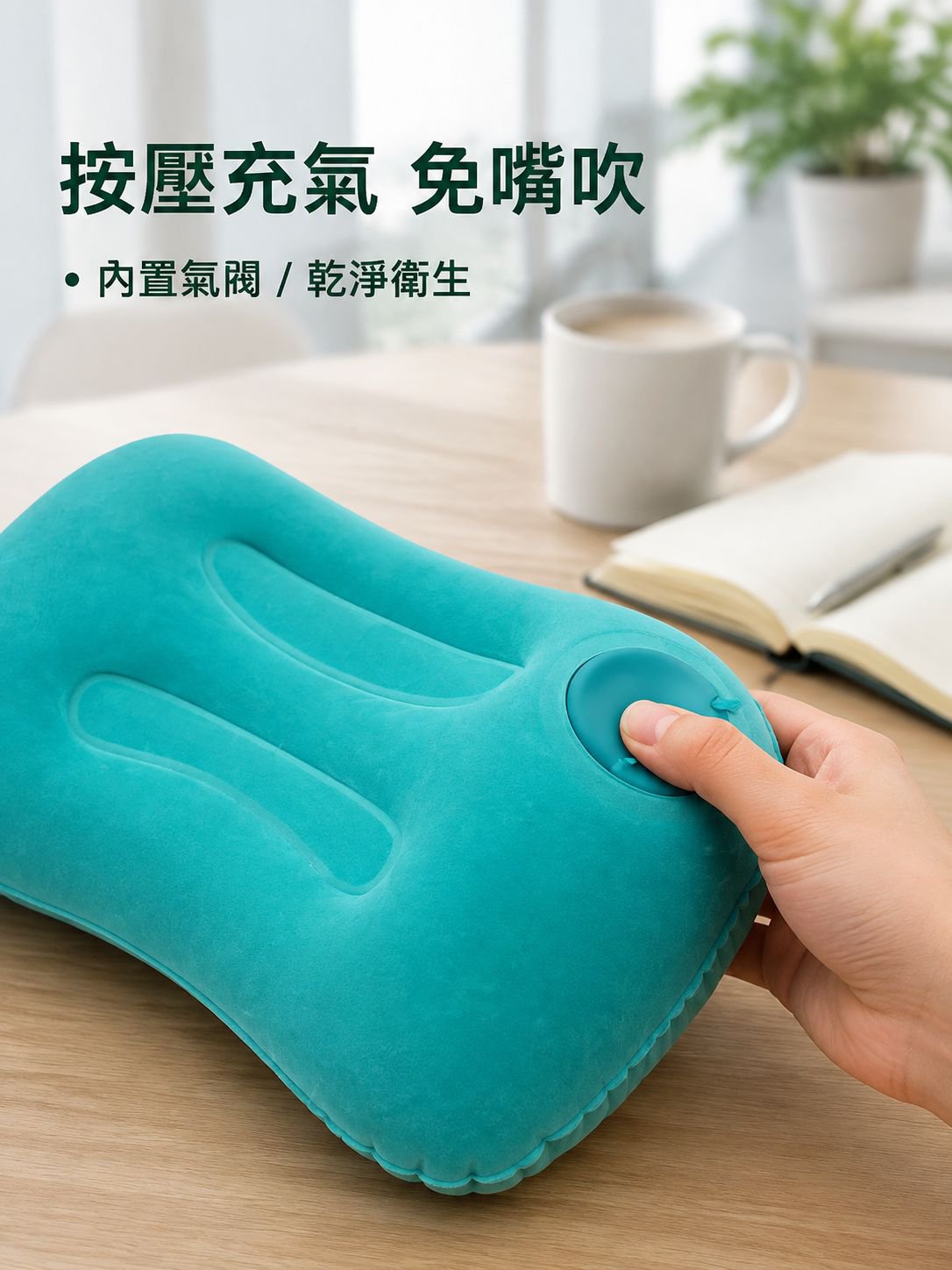 充氣U型枕頭壓力款