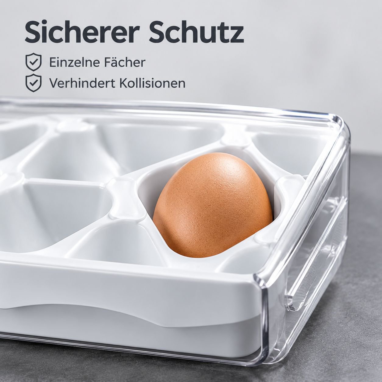 PET-Eierbox mit 32 Fächern