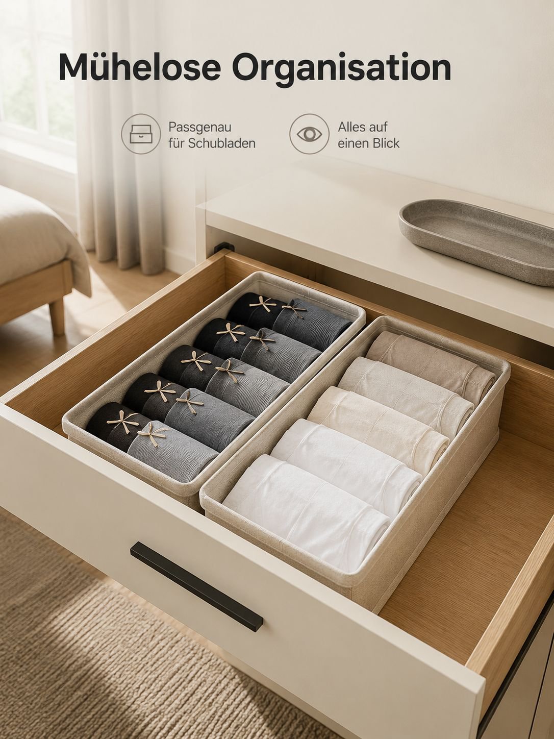 Unterwäsche und Socken Aufbewahrungsbox