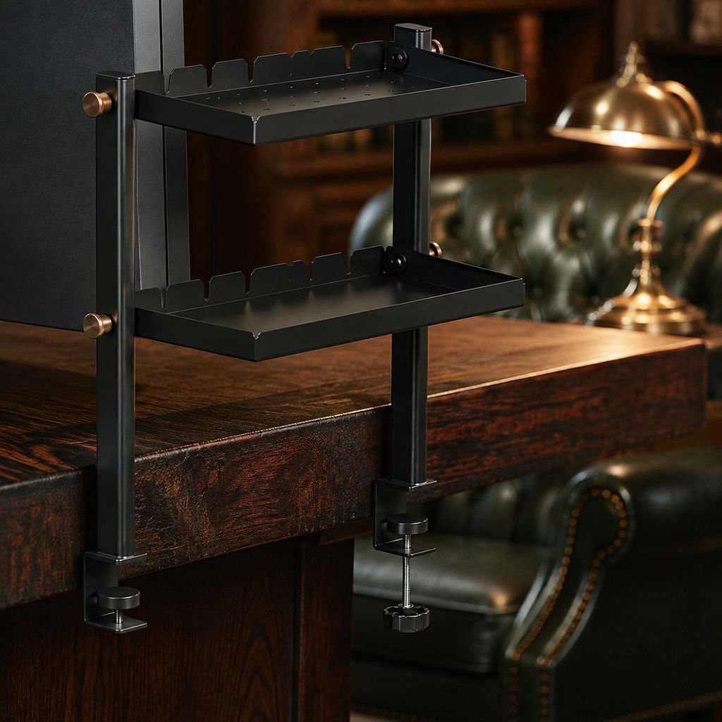Easy installation desktop storage shelf for office
