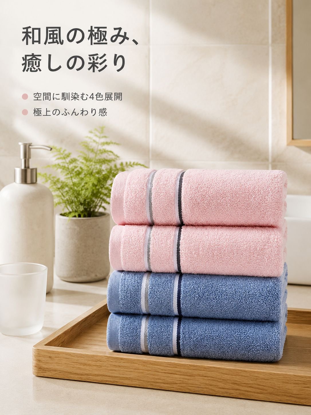 高吸水性やわらかコットンタオル