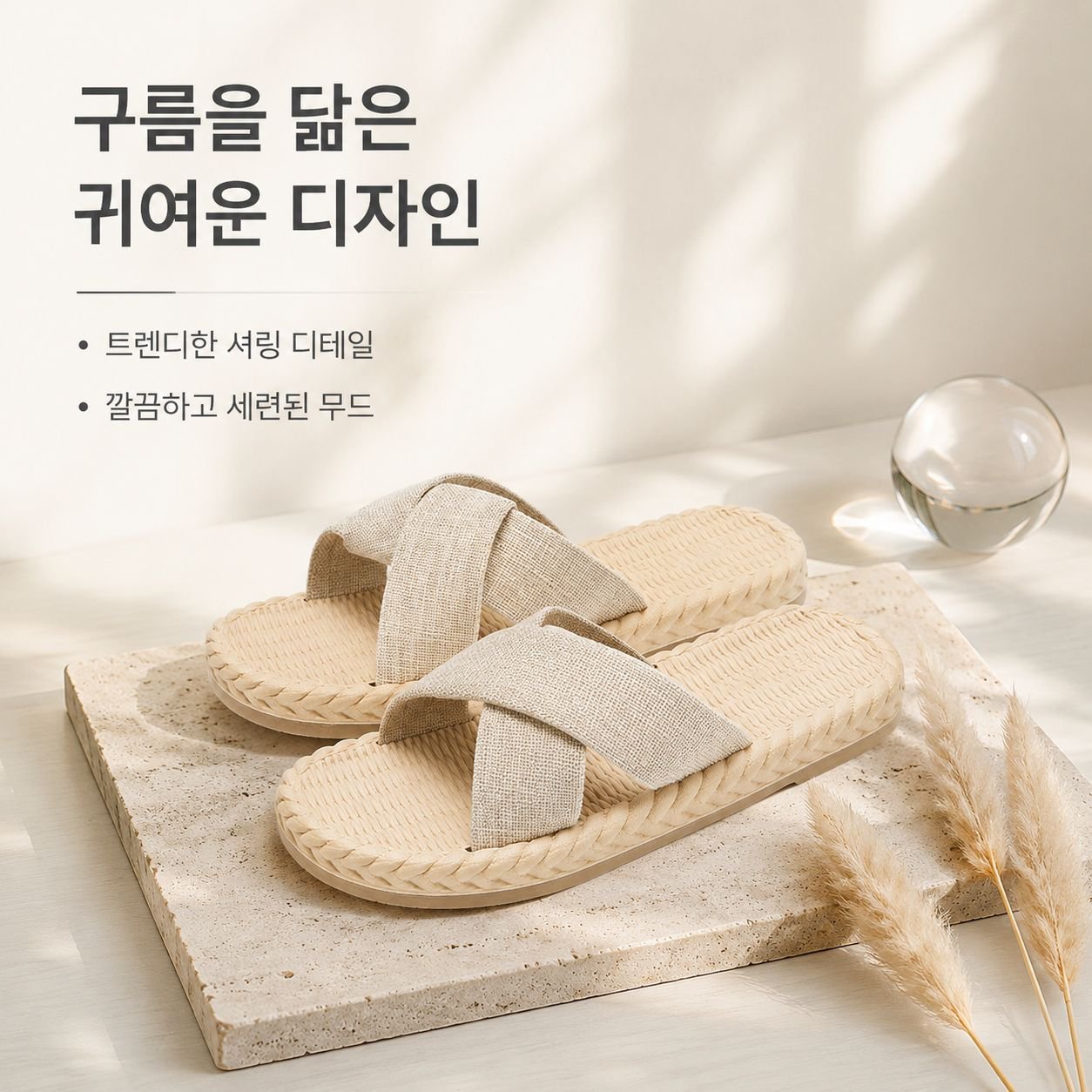 여름 해변 여성용 플랫 샌들 비치 샌들