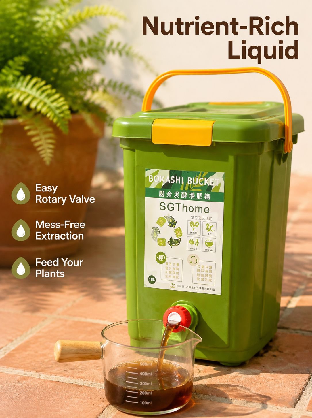 Kitchen waste composting bin, garbage fermentation bin, Pocasi composting box, manure storage bin, c
