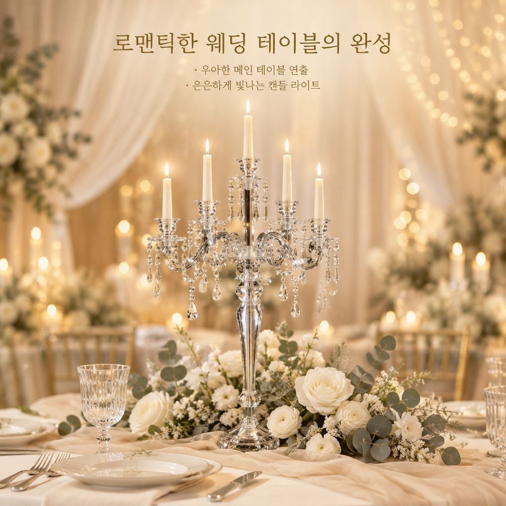 모던 아크릴 캔들홀더 웨딩 결혼식 테이블 장식 모델하우스 홈 인테리어 촛대