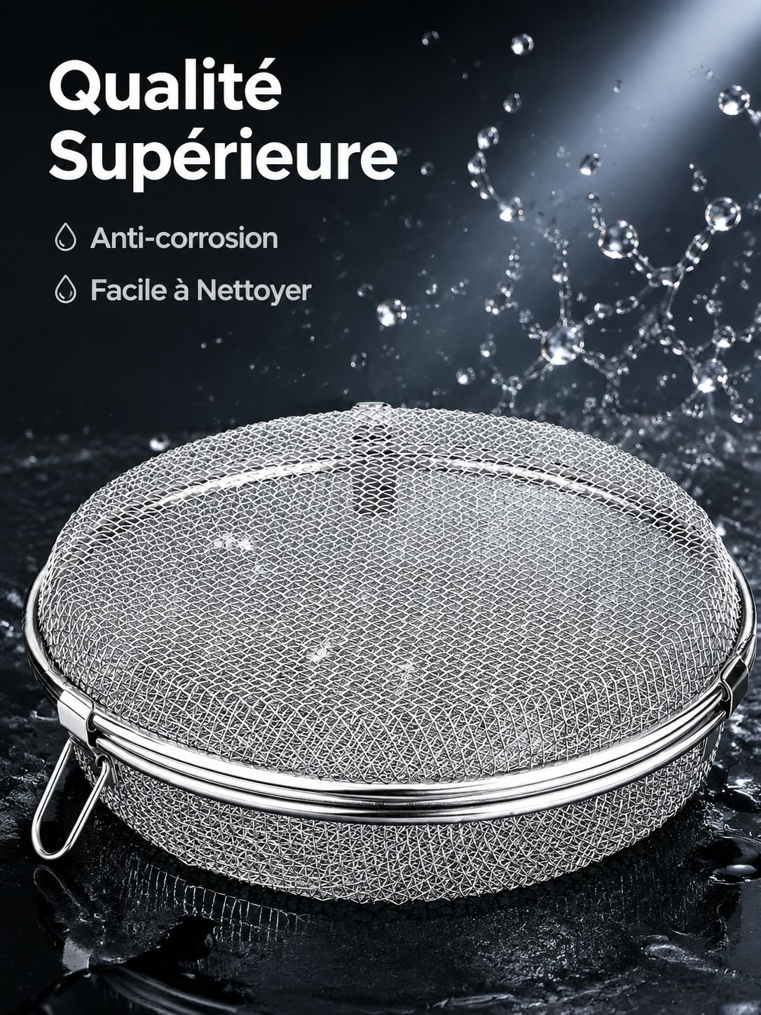Grille de barbecue polyvalente en acier inoxydable 304, friteuse à air, panier à pop-corn pour four