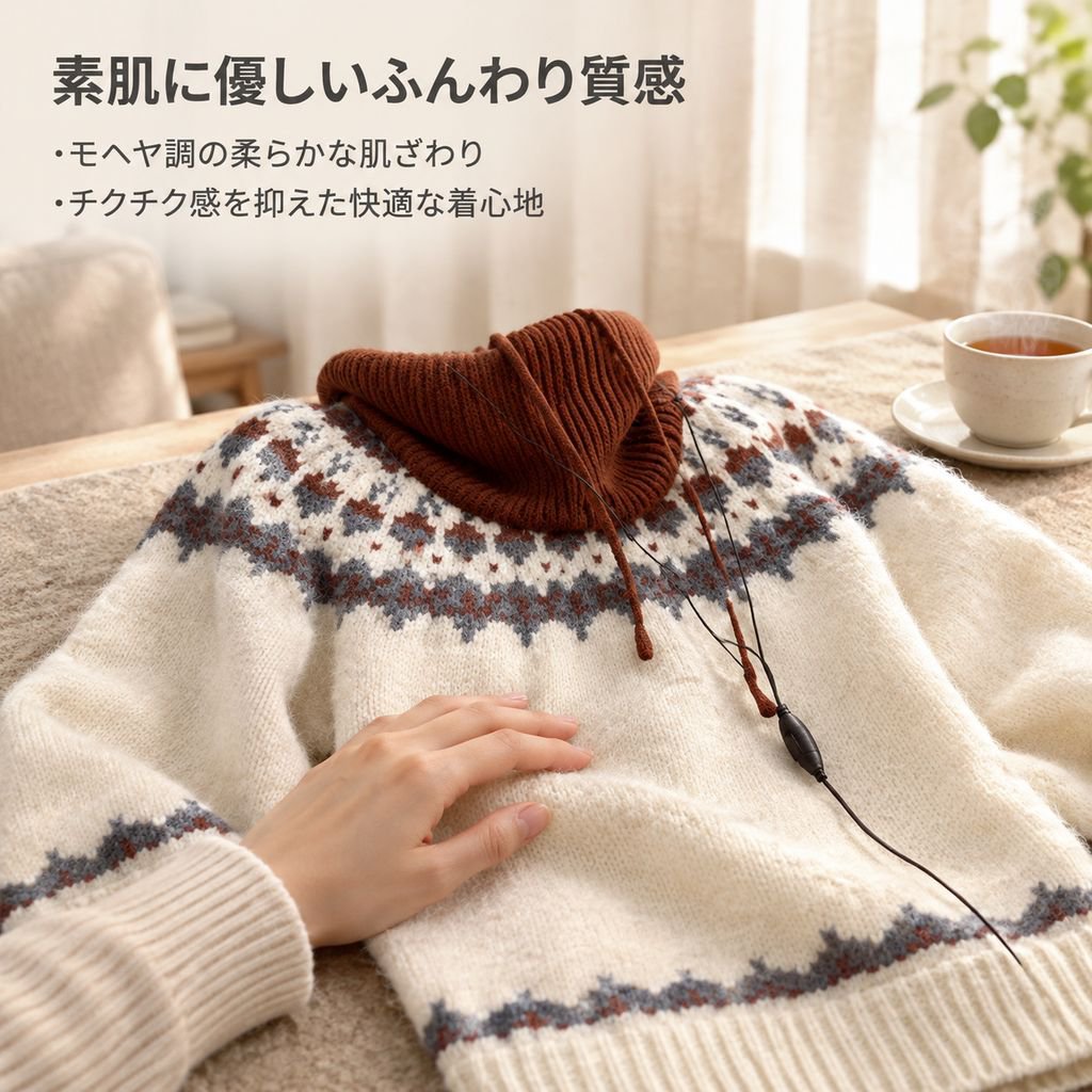 メンズ ノルディック柄 クルーネック ニットセーター 秋冬 厚手 ざっくり編み プルオーバー