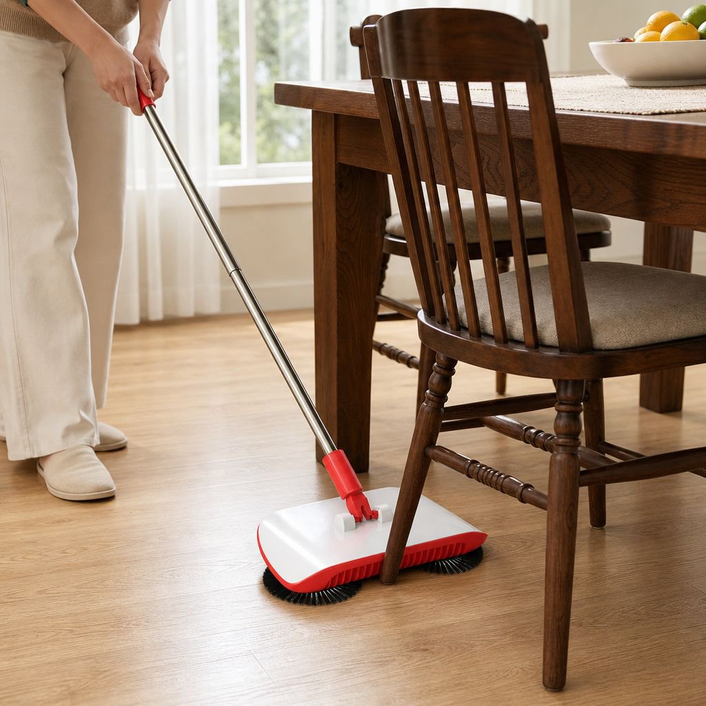 Herramientas de limpieza para casa: barredora y aspiradora