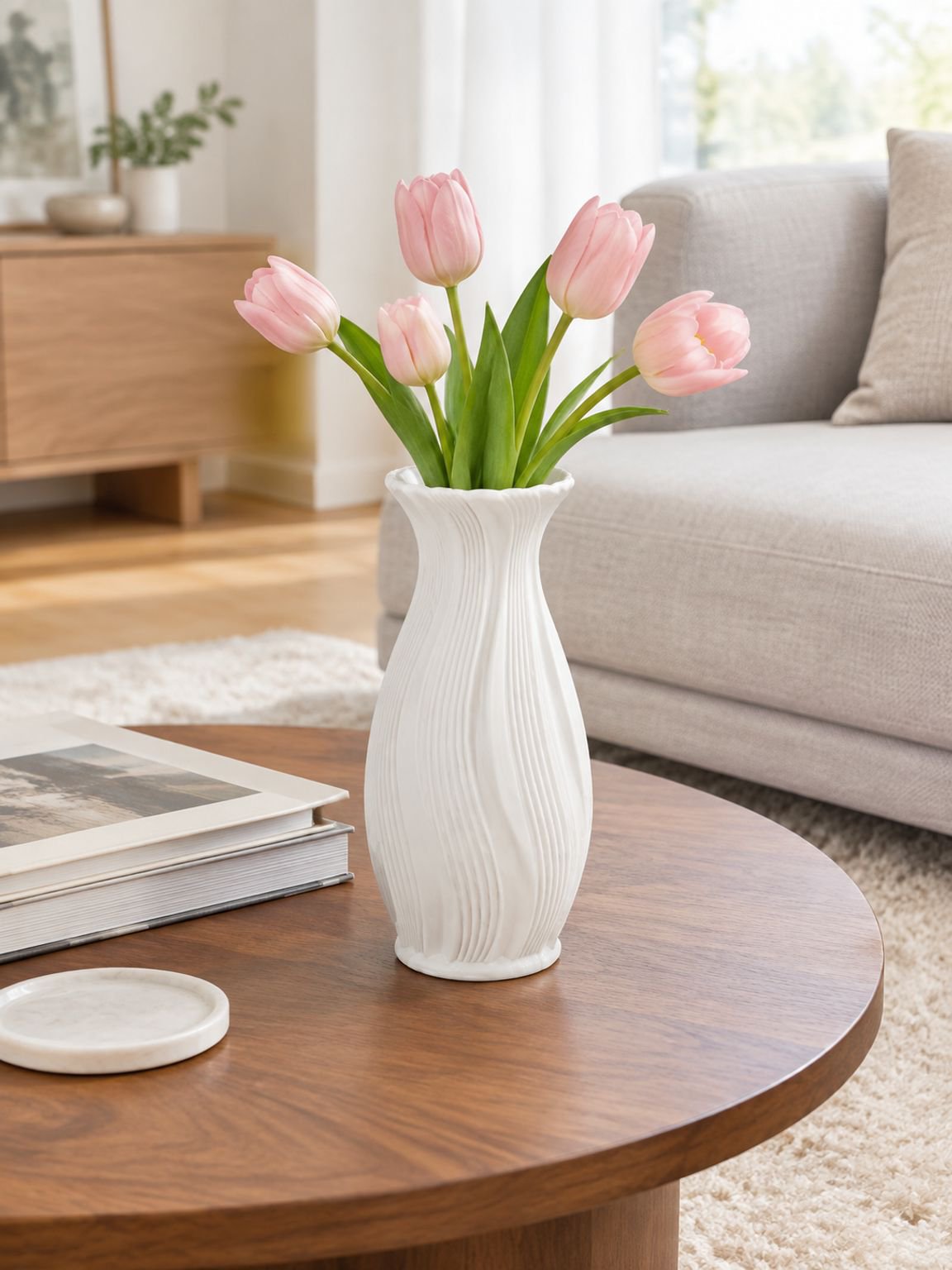 French-style decorative vase showcasing its graceful silhouette