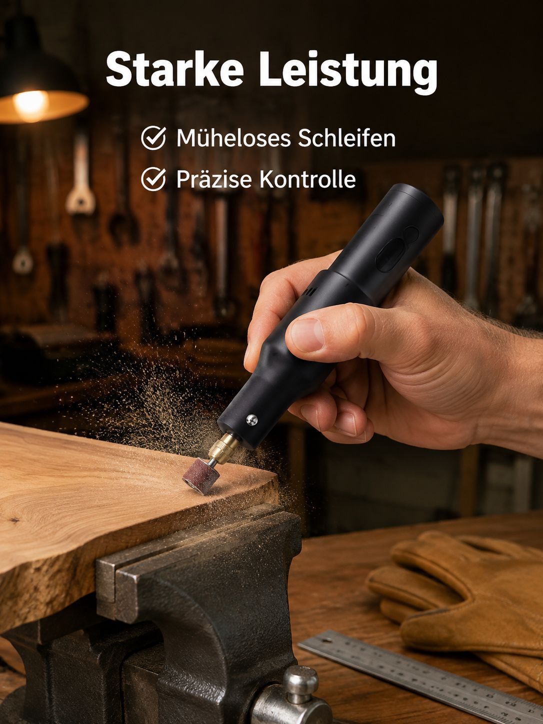 Multifunktionale elektrische Schleif-, Polier- und Gravurmaschine