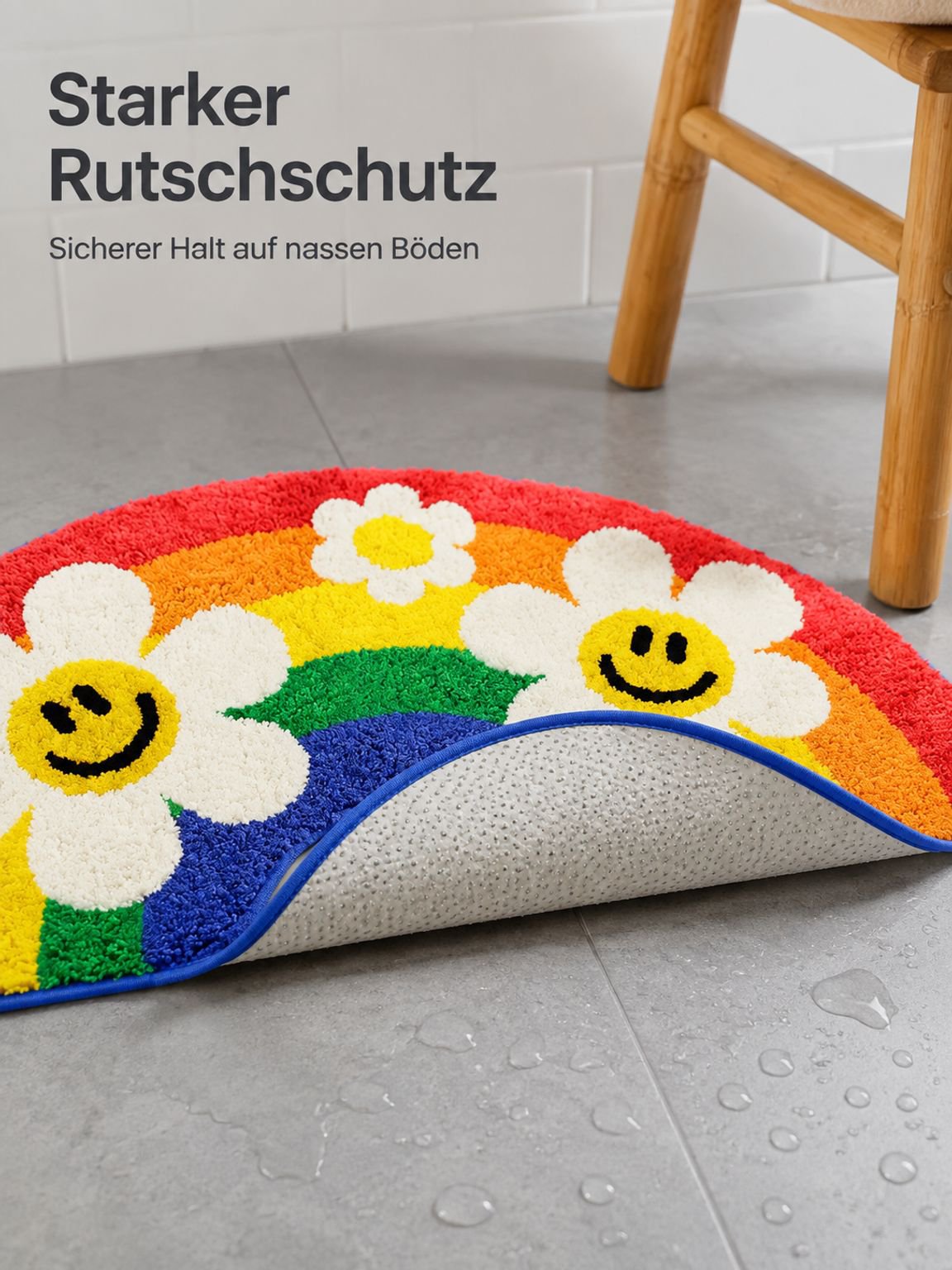 Regenbogen-Antirutschmatte